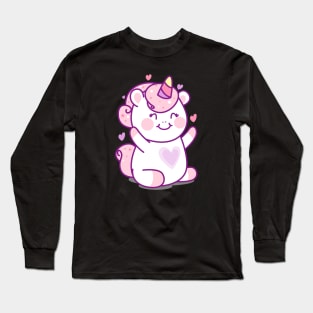 Cute Unicorn Design Long Sleeve T-Shirt